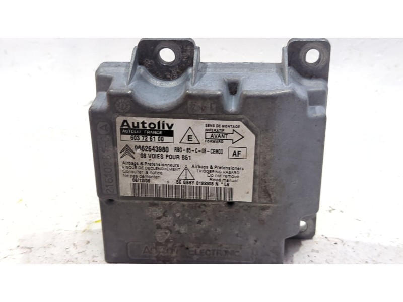 Recambio de centralita airbag para citroën c4 i (lc_) 1.6 hdi referencia OEM IAM 9662643980  