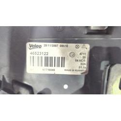 Recambio de faro delantero derecho para fiat brava (182)(1995) 1.9 jtd 105 referencia OEM IAM 46523122  