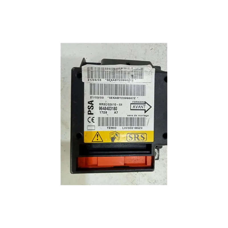 Recambio de centralita airbag para citroën c5 berlina hdi (dcrhzb, dcrhze) referencia OEM IAM 9648403180  