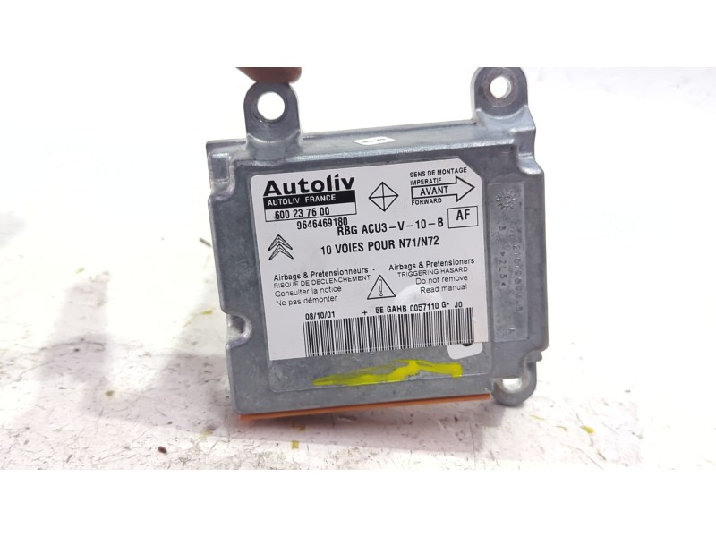 Recambio de centralita airbag para citroën xsara (n1) 2.0 hdi 90 referencia OEM IAM 9646469180  