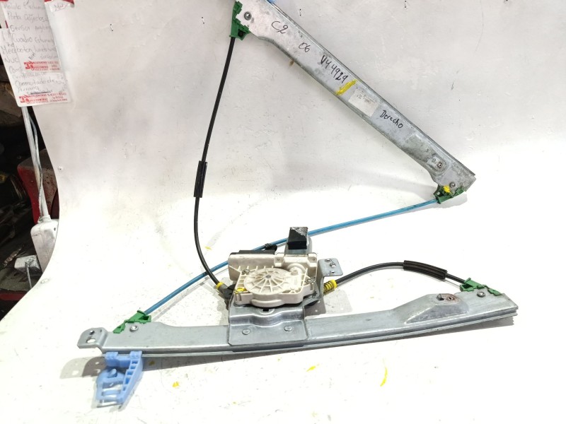 Recambio de mecanismo elevalunas delantero derecho para citroën c2 (2003) 1.1 referencia OEM IAM 9660159880  