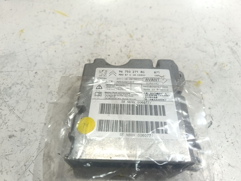 Recambio de centralita airbag para citroën c4 ii (nc_) 1.6 hdi 110 referencia OEM IAM 9675027180  