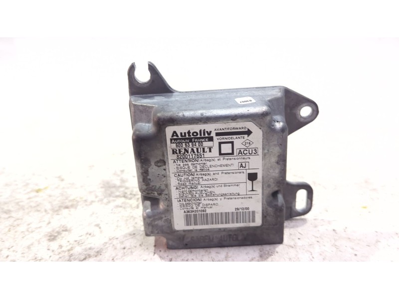 Recambio de centralita airbag para renault megane i (ba0/1_) 1.9 dci (ba05, ba1f) referencia OEM IAM 8200117651  