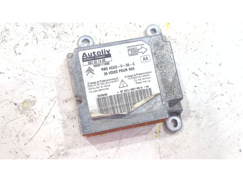 Recambio de centralita airbag para citroën xsara picasso (n68) 1.6 hdi referencia OEM IAM 9659111980  