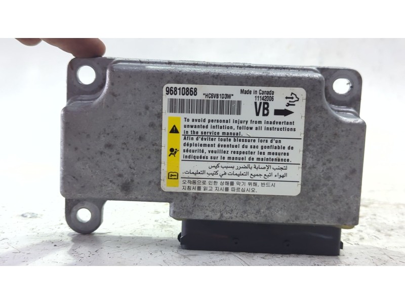 Recambio de centralita airbag para chevrolet captiva (c100, c140) 2.0 d 4wd referencia OEM IAM 96810868  