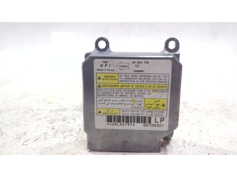 Recambio de centralita airbag para daewoo matiz (1997) 0.8 referencia OEM IAM 96603736  