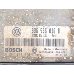 Recambio de centralita inyeccion para volkswagen golf v (1k1) 1.9 tdi referencia OEM IAM 03G906016B 0281011478  
