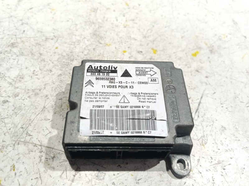 Recambio de centralita airbag para citroën c5 berlina hdi (rc8hzb) referencia OEM IAM 9659532380  