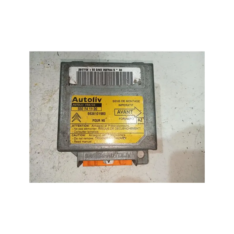 Recambio de centralita airbag para citroën xsara berlina (1997) 1.9 td referencia OEM IAM 550741100  