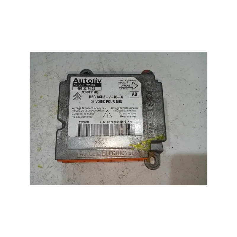Recambio de centralita airbag para citroën c3 picasso (2009) 1.6 hdi 107 cv referencia OEM IAM 602327400  