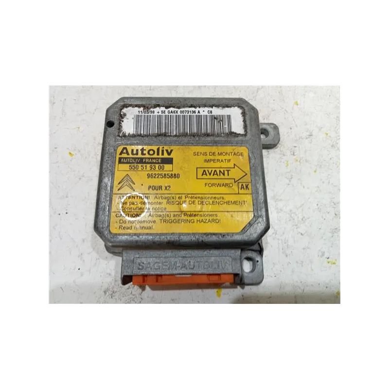 Recambio de centralita airbag para citroën xantia berlina (1998) 2.0 hdi 90 referencia OEM IAM 9622585880  