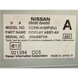 Recambio de pantalla para nissan primera berlina (p12)(12.2001) 1.9 dci referencia OEM IAM 28090BA000  