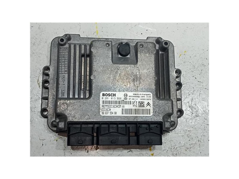 Recambio de centralita inyeccion para peugeot 207 (2006) 1.4 confort [1,4 ltr. - 50 kw hdi] referencia OEM IAM 0281013868 EDC16C