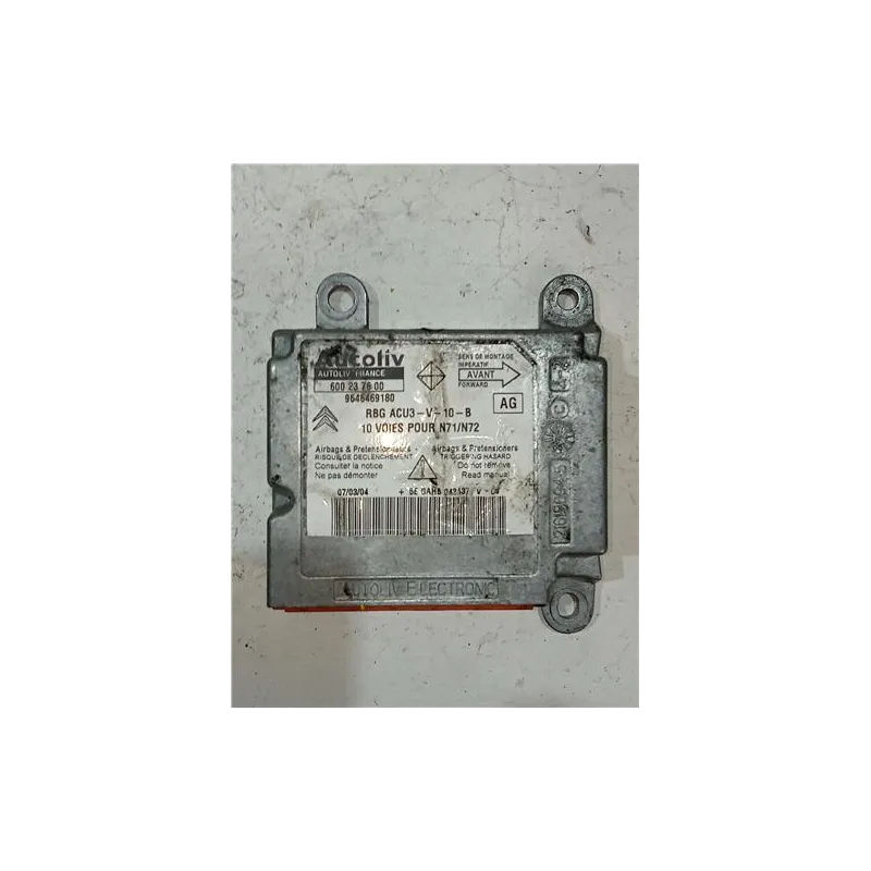 Recambio de centralita airbag para citroën xsara berlina (1997) 1.9 td referencia OEM IAM 600237600  