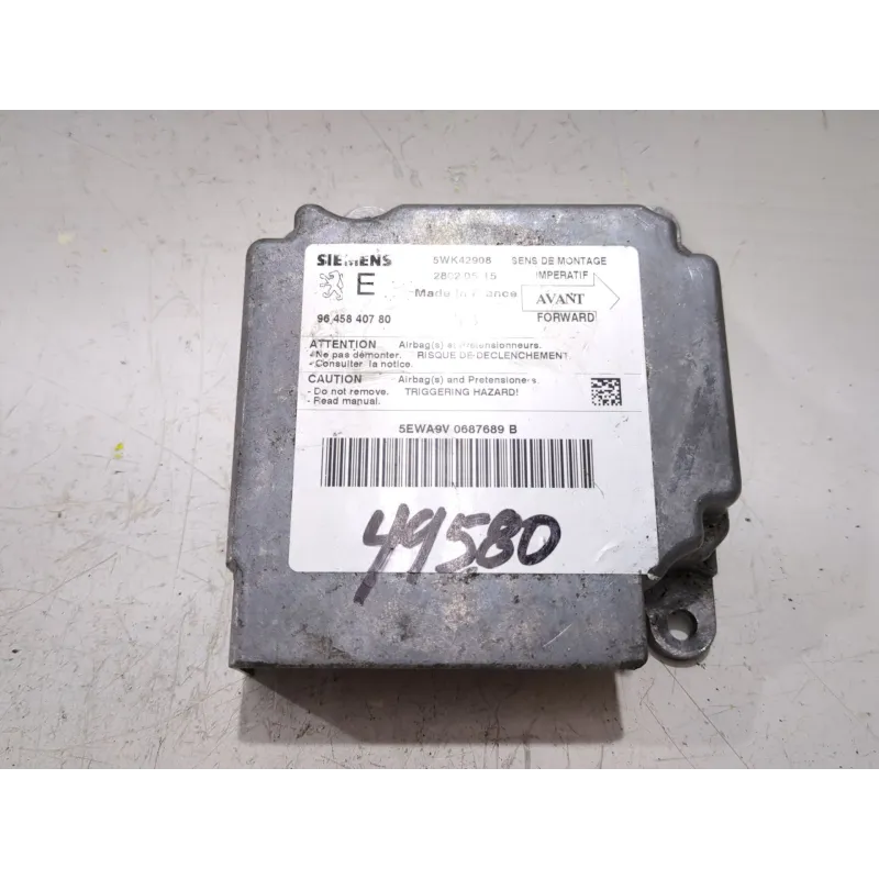 Recambio de centralita airbag para peugeot 307 (3a/c) 1.6 hdi 110 referencia OEM IAM 9645840780  