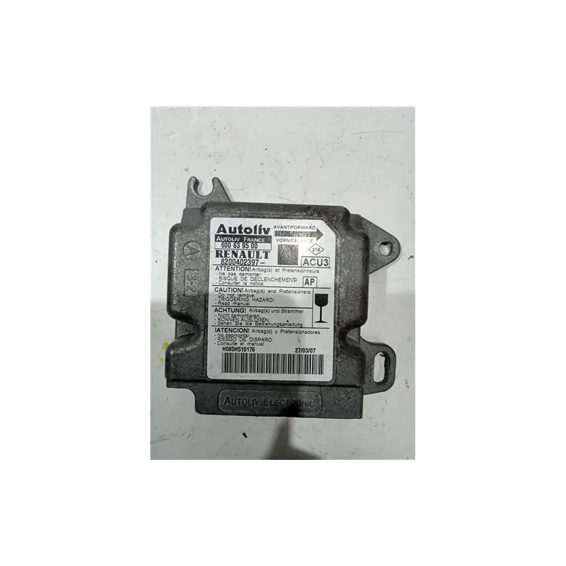 Recambio de centralita airbag para renault scenic ii (jm)(2003) 1.9 dci (jm12, jm0g) referencia OEM IAM 600639500  