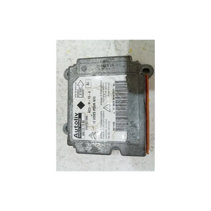 Recambio de centralita airbag para citroën xsara berlina (1997) 1.9 td referencia OEM IAM 600237300  
