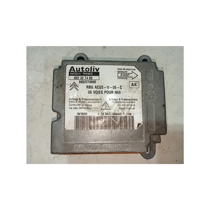 Recambio de centralita airbag para citroën c3 (09.2009) 1.4 hdi 70 referencia OEM IAM 602327400  