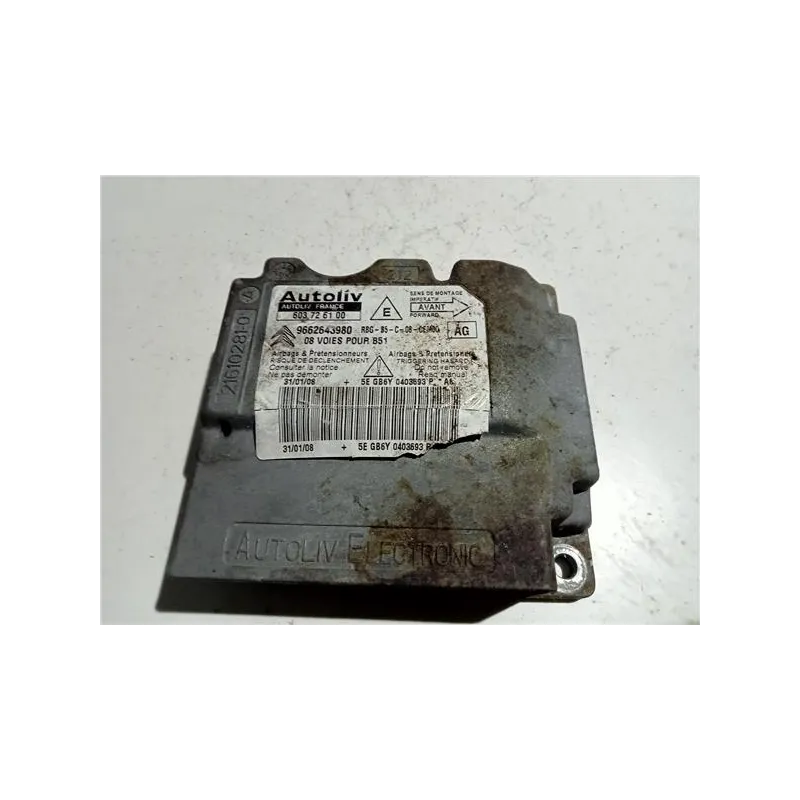 Recambio de centralita airbag para citroën c4 berlina (06.2004) 2.0 16v referencia OEM IAM 9662643980  