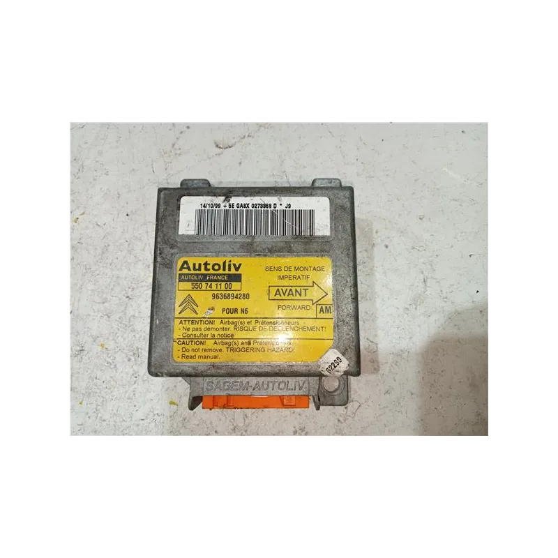 Recambio de centralita airbag para citroën xsara berlina (1997) 1.9 td referencia OEM IAM 550741100  