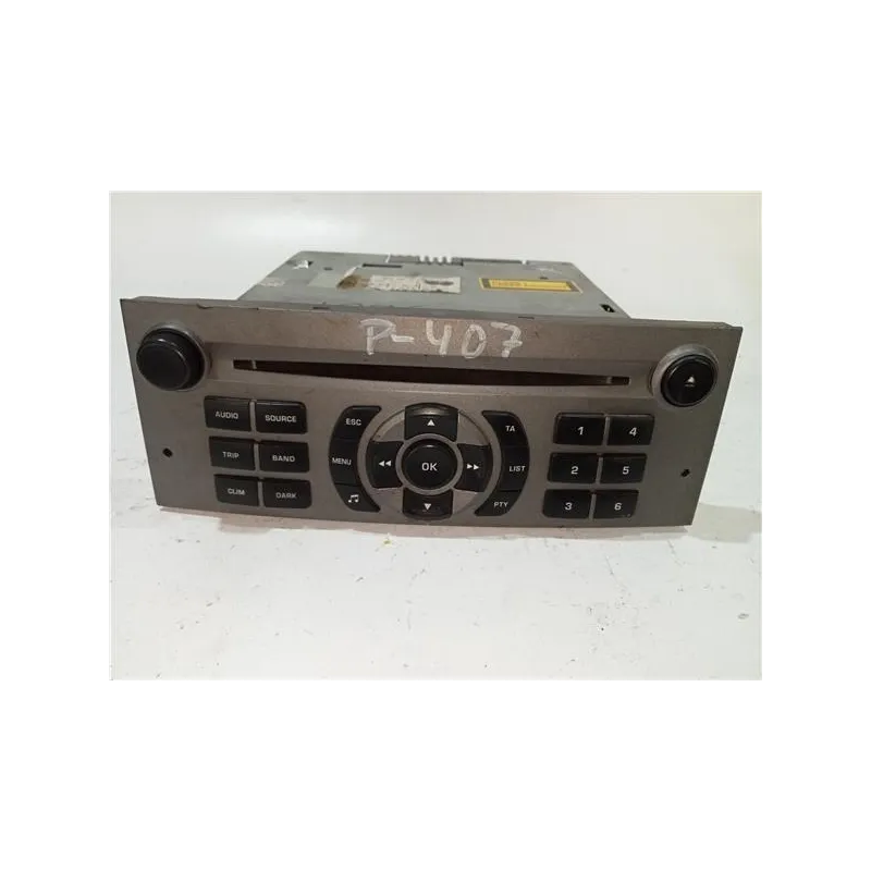 Recambio de radio cd para peugeot 407 hdi 135 referencia OEM IAM 9646871777  