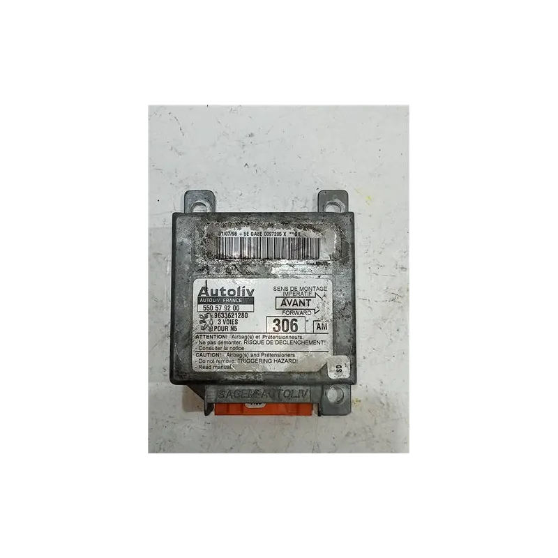 Recambio de centralita airbag para peugeot 306 break (04.1997) 1.9 td referencia OEM IAM 550579200  