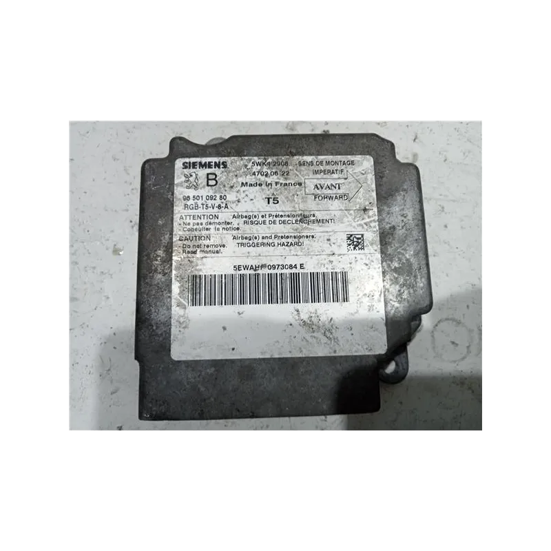 Recambio de centralita airbag para peugeot 307 berlina (s2) x-line 16v hdi fap rhr referencia OEM IAM 9650109280  