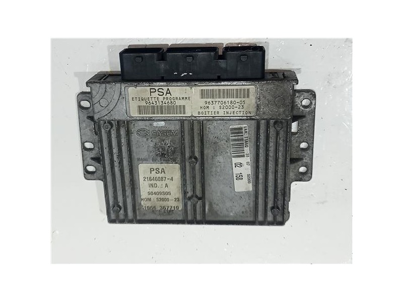Recambio de centralita inyeccion para peugeot 206 (1998) 1.4 hdi eco 70 referencia OEM IAM 9643134680  