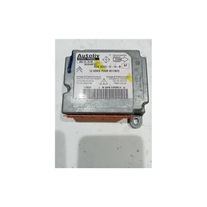 Recambio de centralita airbag para citroën xsara berlina (1997) 1.9 td referencia OEM IAM 600237600  