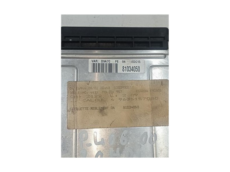 Recambio de centralita inyeccion para peugeot 406 break (s1/s2)(01.1997) 2.0 hdi 110 referencia OEM IAM 0281010248 EDC15C203  