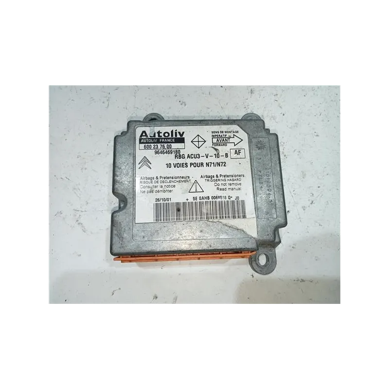 Recambio de centralita airbag para citroën xsara berlina (1997) 1.9 td referencia OEM IAM 600237600  