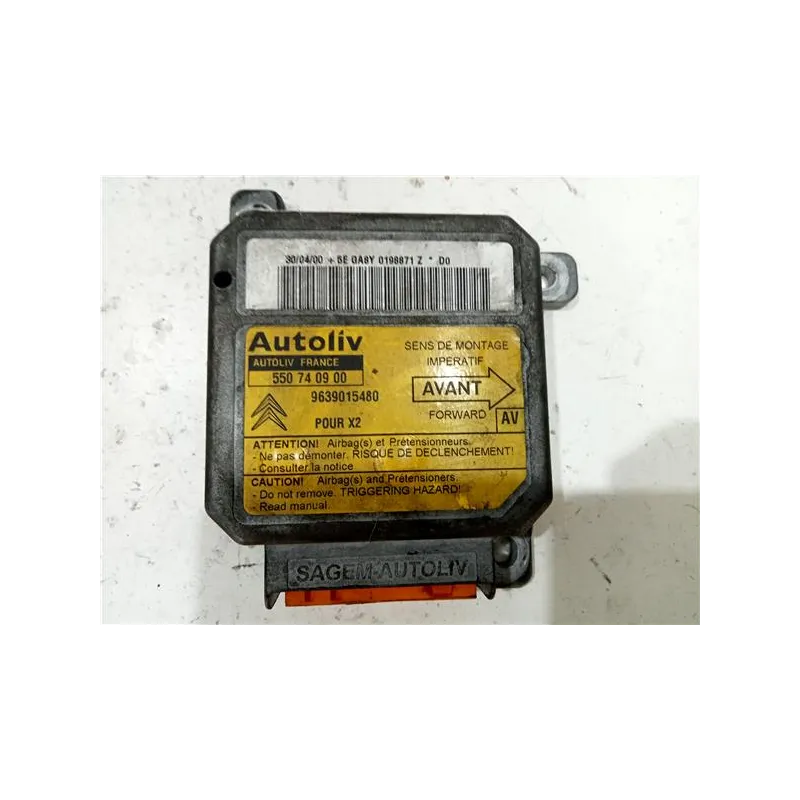 Recambio de centralita airbag para citroën xantia berlina (1998) 2.0 hdi 90 referencia OEM IAM 550740900  