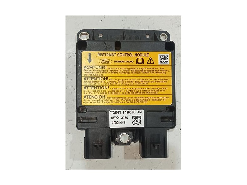 Recambio de centralita airbag para ford fusion (cbk)(2002) 1.4 tdci referencia OEM IAM 2S6T14B056BN  