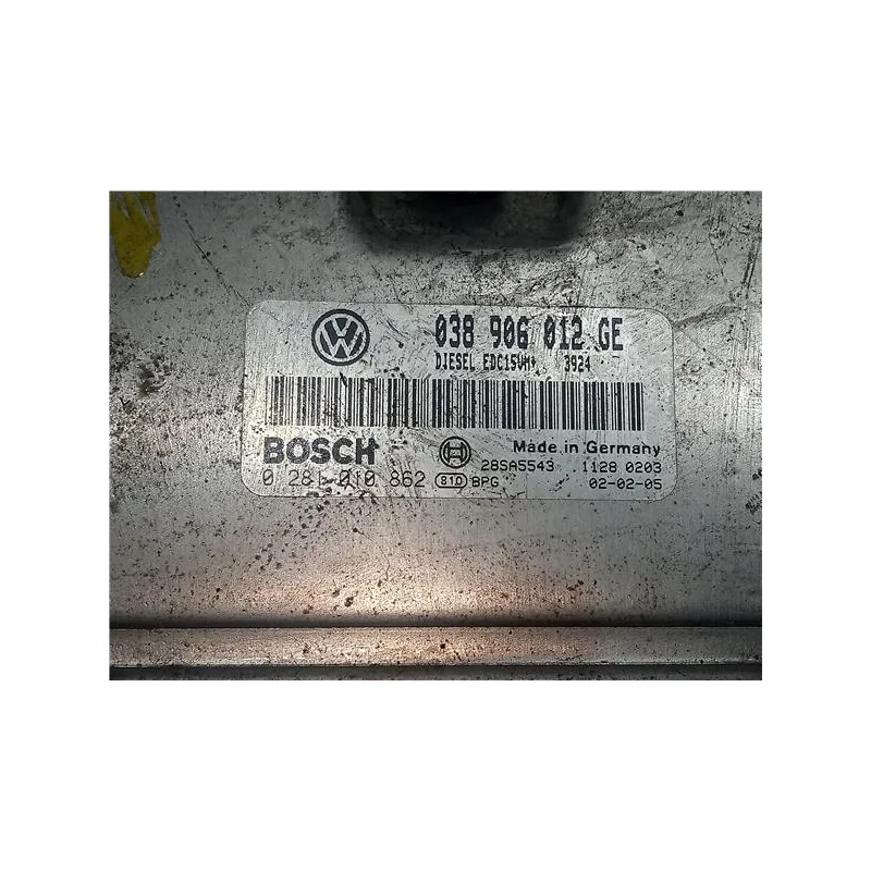 Recambio de centralita inyeccion para skoda fabia (6y2/6y3)(01.2000) 1.9 sdi referencia OEM IAM 038906012GE EDC15VM+  