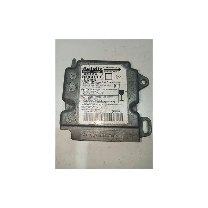 Recambio de centralita airbag para renault megane i fase 2 classic (la...)(1997) referencia OEM IAM 550548400  