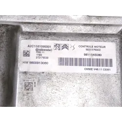 Recambio de centralita inyeccion para peugeot 208 i (ca_, cc_) 1.2 vti 82 referencia OEM IAM A2C1581090001 9811545080  