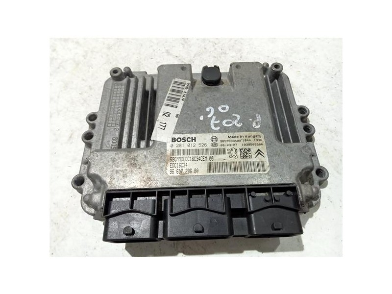 Recambio de centralita inyeccion para peugeot 207 (2006) 1.4 confort [1,4 ltr. - 50 kw hdi] referencia OEM IAM 0281012526 EDC16C
