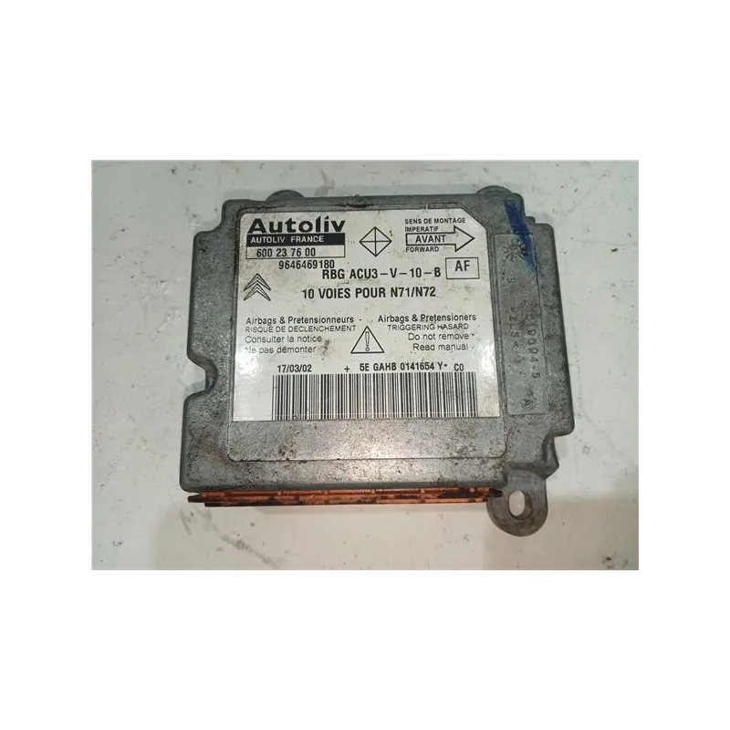 Recambio de centralita airbag para citroën xsara berlina (1997) 1.9 td referencia OEM IAM 600237600  