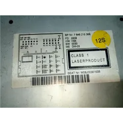 Recambio de radio cd para seat ibiza berlina (6j5)(06.2008) 1.9 tdi referencia OEM IAM 8157648215366  