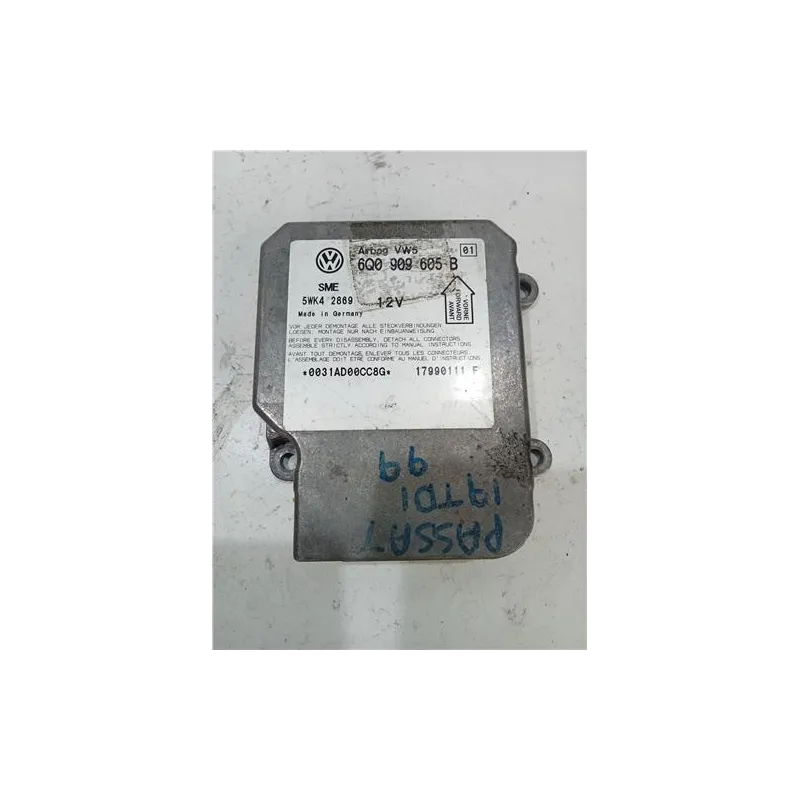 Recambio de centralita airbag para volkswagen passat berlina (3b2)(1996) 1.9 tdi referencia OEM IAM 6Q0909605B  