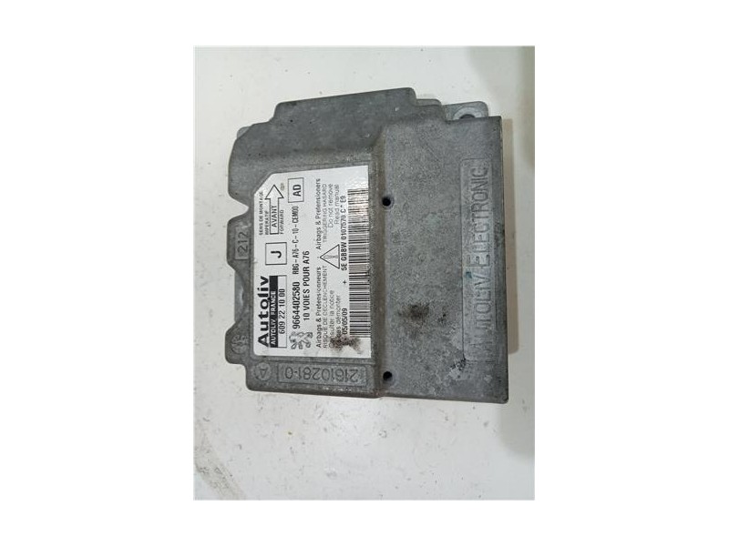 Recambio de centralita airbag para peugeot 207 (2006) 1.4 confort [1,4 ltr. - 50 kw hdi] referencia OEM IAM 609221000  