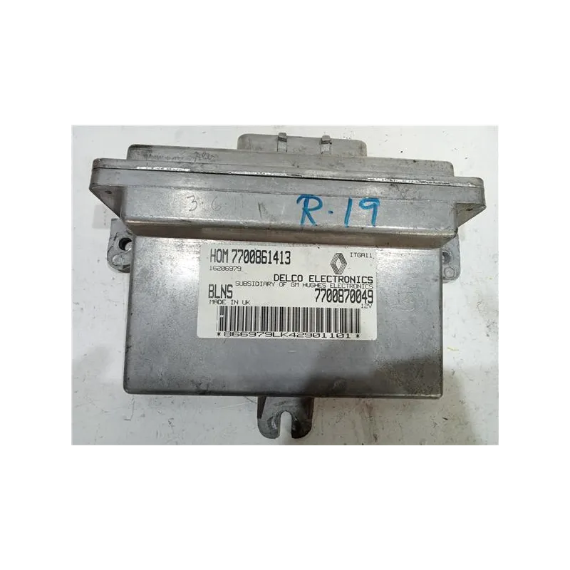 Recambio de centralita inyeccion para renault r 19 berl. con portón (b/c53)(1988) referencia OEM IAM HOM7700861413  