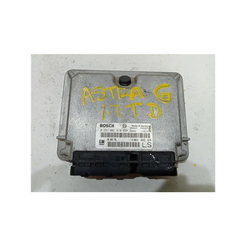 Recambio de centralita inyeccion para opel astra g berlina di referencia OEM IAM 0281001670  
