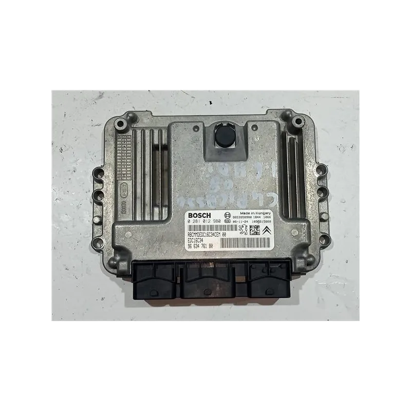 Recambio de centralita inyeccion para citroën c4 picasso (2007) 1.6 hdi referencia OEM IAM 0281012980 EDC16C34  