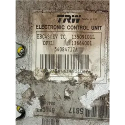 Recambio de nucleo abs para opel vectra c berlina (2002) 2.2 dti 16v referencia OEM IAM 09191496 13664001  