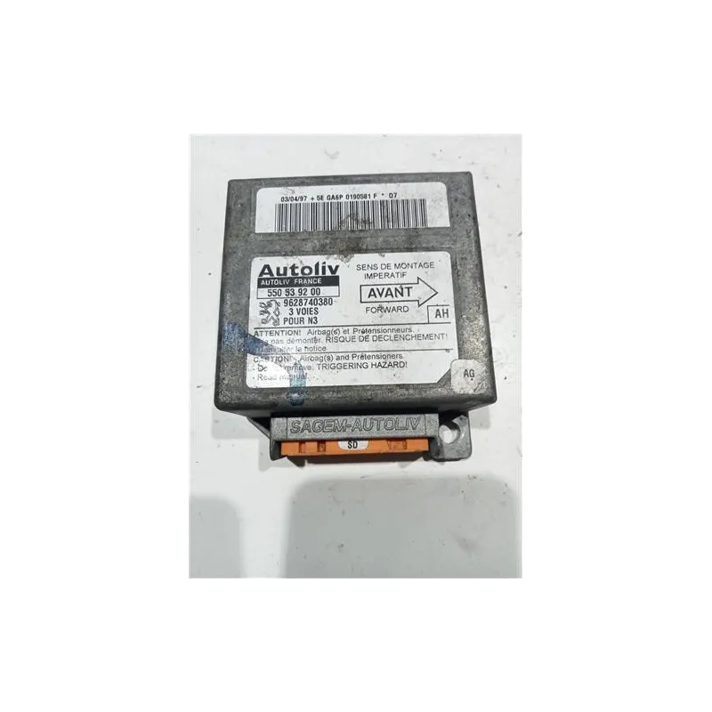 Recambio de centralita airbag para peugeot 306 break (04.1997) 1.9 td referencia OEM IAM 550539200  