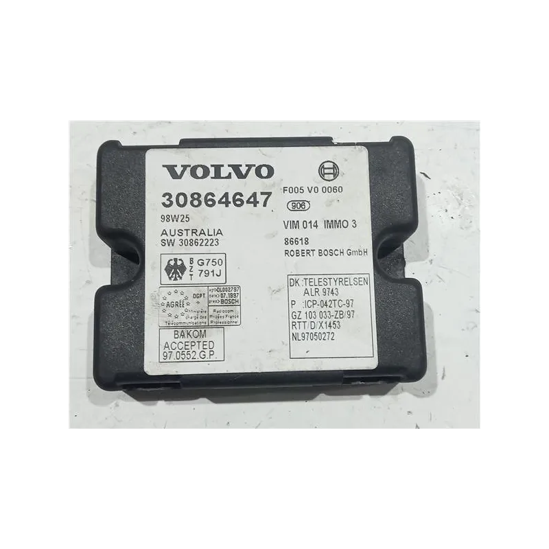Recambio de modulo electronico para volvo s40 berlina (1995) 1.9 td referencia OEM IAM 30864647 30862223  