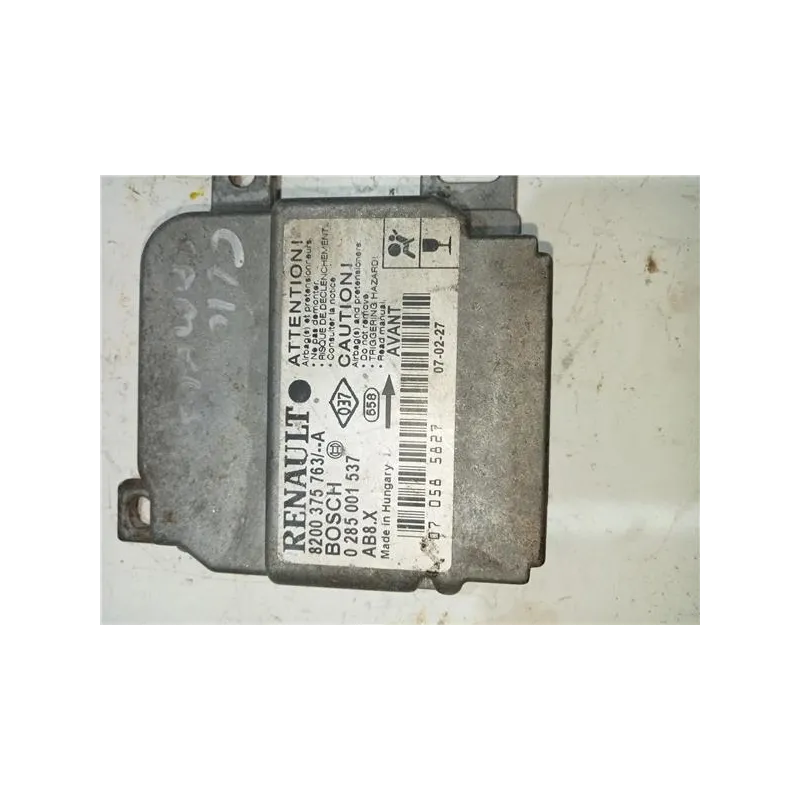 Recambio de centralita airbag para renault clio iii (2005) 1.1 75 cv referencia OEM IAM 8200375763A  