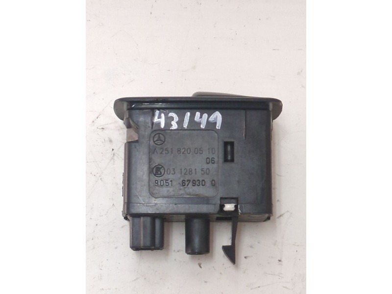 Recambio de botonera puerta trasera derecha para mercedes-benz clase m (w164) ml 280 cdi 4-matic (164.120) referencia OEM IAM A2