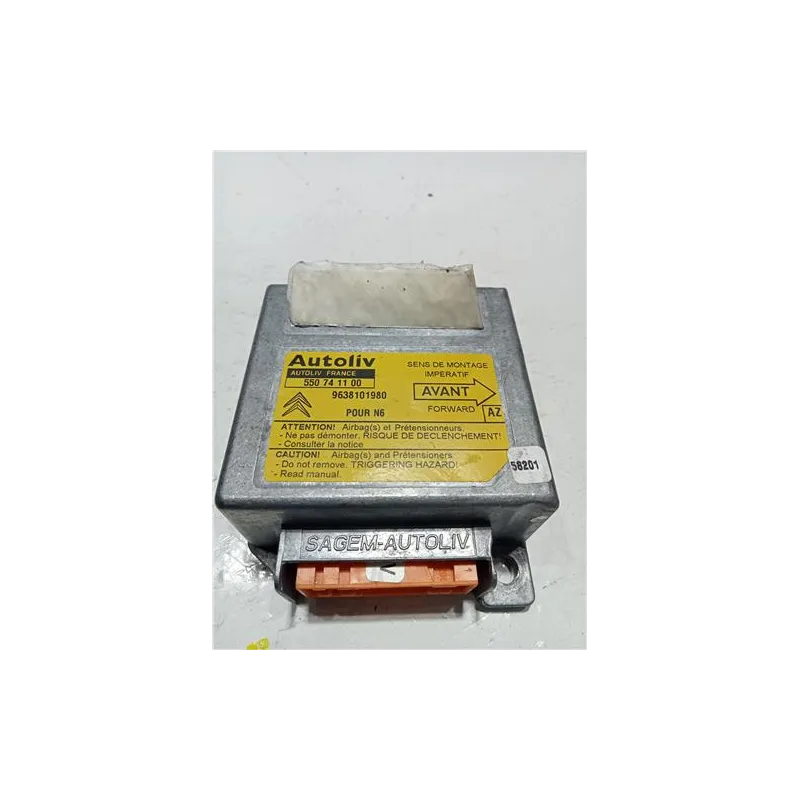 Recambio de centralita airbag para citroën xsara berlina (1997) 1.9 td referencia OEM IAM 9638101980  